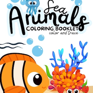 10 Marine Animal Coloring Pages - Suitable for Children