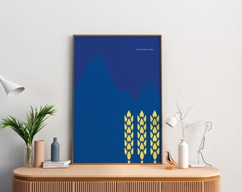 Alberta Flag Framed Print - Proudly Canadian-Owned