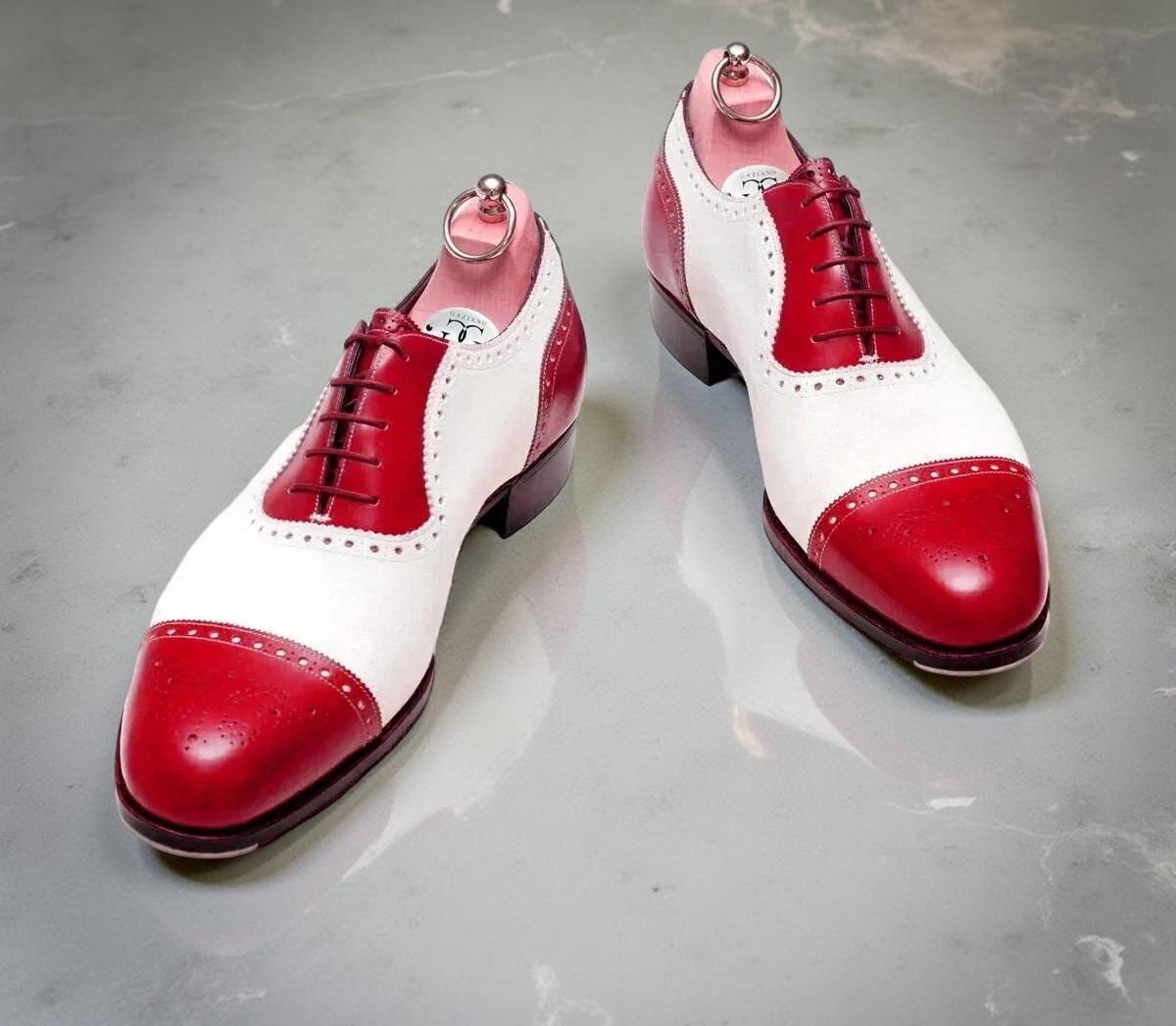 mens red and white dress shoes Baroque Embossed Velvet Loafers Wedding Prom After Midnight 7017 10.5 handcrafted to your foot measurements with brogue detailing and a water Men's White Patent Leather Lace