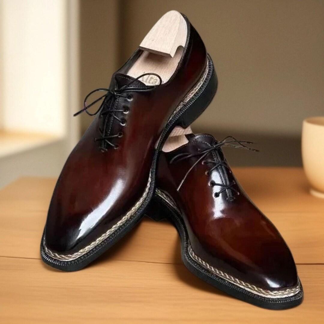 full grain leather dress shoes The Romero in Chestnut Grain Leather UpperFoam Padded Collar High Genuine Grip Women's Slip-Resistant Oxford