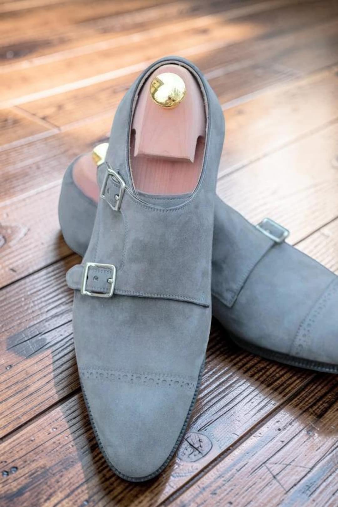 mens grey suede dress shoes Pullman - Grey Suede