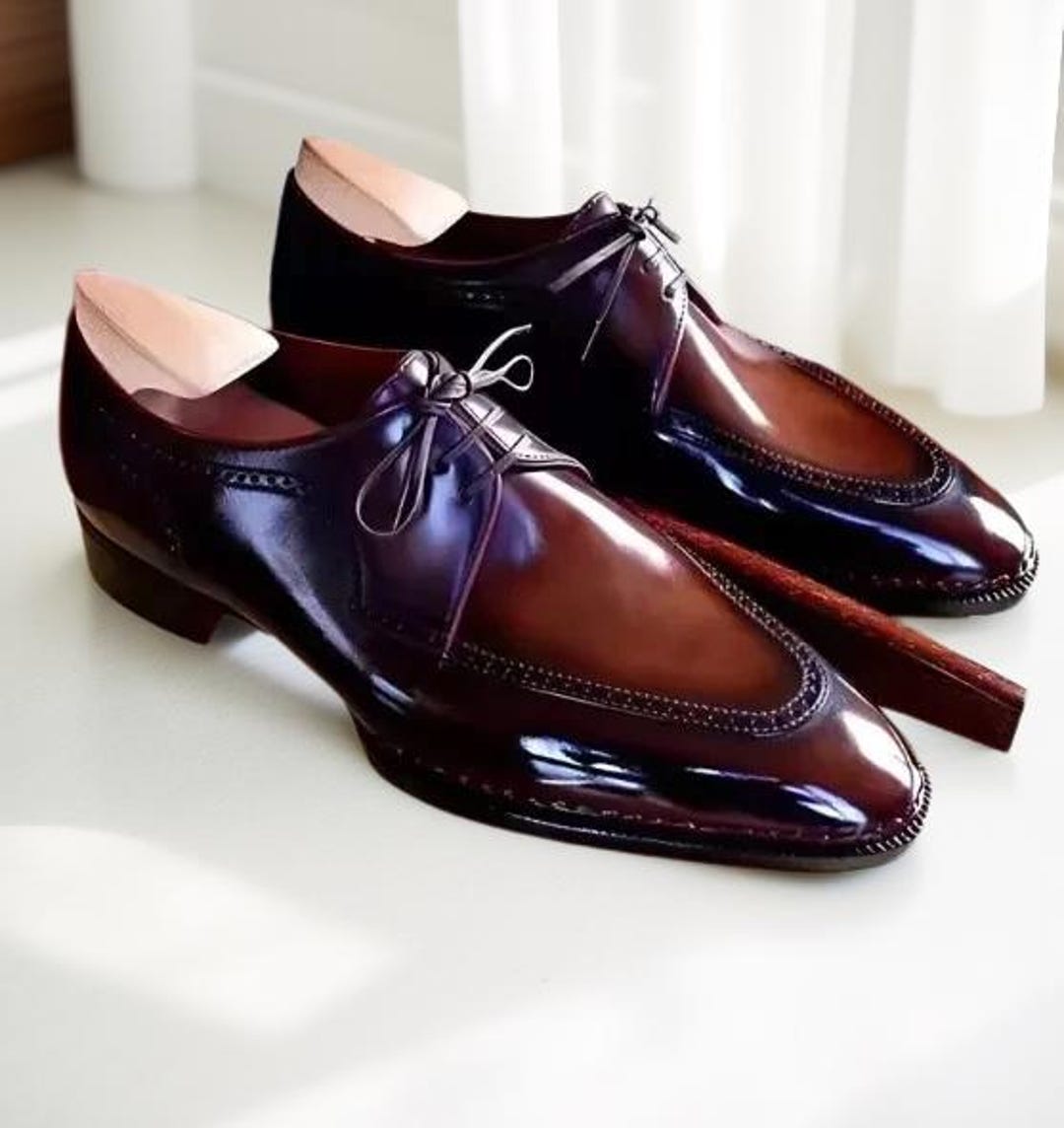 real leather dress shoes Amazon.com | Lethato Handcrafted Wholecut Oxford Men's Genuine Leather Lace Up Dress Shoes