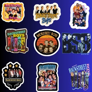 Retro Backstreet Boys-stil PNG-paket, 90-talsmusik sublimeringsdesign, vintage popband digital nedladdningspaket