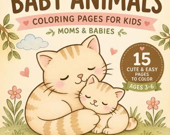 Baby Animal Coloring Pages for Kids | Moms & Babies | Ages 3–6