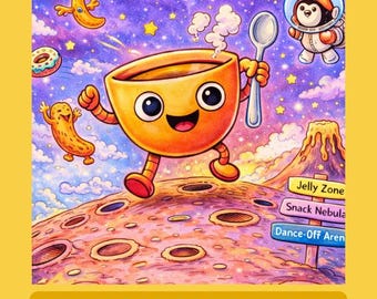 Teacup Goes to Mars – Fun Coloring Pages for Kids (Printable PDF)