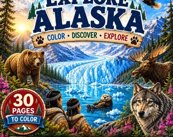 Alaska Coloring Book for Kids | Wildlife, Animals & Nature Adventure PDF