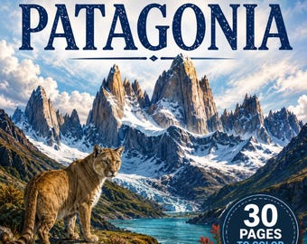 Patagonia Coloring Book for Kids | South America Geography & Wildlife