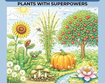 Plant Coloring Pages for Kids | Fun Plant Facts & Nature Science Printable