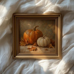 Pumpkin patch picture printable art for entryway — vintage-inspired fall décor with earthy color palette