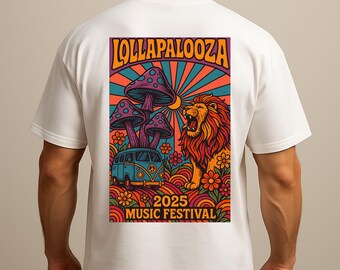 Lollapalooza 2025 Tシャツ　X Lサイズ Lollapalooza 2025 Shirt, Lollapalooza 2025, Festival Shirt