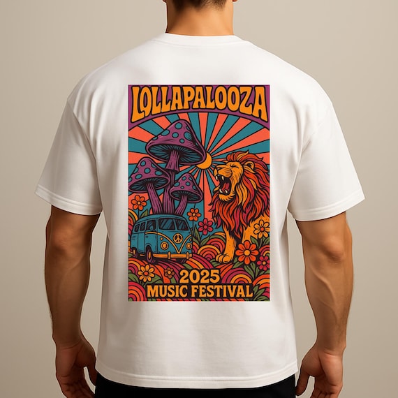Lollapalooza 2025 Tシャツ Lサイズ Lollapalooza 2025 Shirt, Lollapalooza 2025, Festival Shirt
