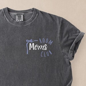 Comfort Colors Room Moms Club Shirt Blue Coquette Tee Shirt Gift For Room Mom My Room Mom Era Tee Classroom Gift For School Volunteer TShirt