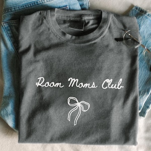 Comfort Colors Room Moms Club Shirt Messy Coquette Tee Shirt Gift For Room Mom Classroom Gift For School Volunteer T-Shirt Gift For Parent