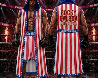 Custom Boxing Walkout Robe & Shorts Set, Personalized Fighter Gear (Made to Order)
