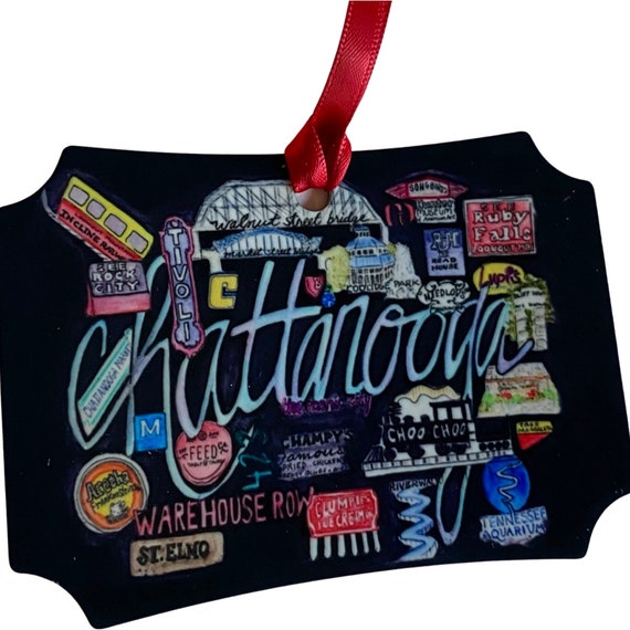 Chattanooga Christmas Ornament Etsy