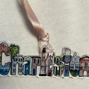 Charleston, South Carolina Acrylic Ornament by Jennifer Pinkner