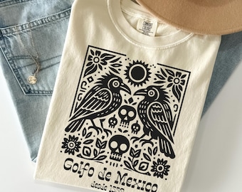 Camiseta Crow Comfort Colors® del Golfo de México, camiseta anti-Trump, camiseta política, camiseta del Golfo de México, camiseta de la Costa del Golfo, camiseta anti-MAGA de FDT