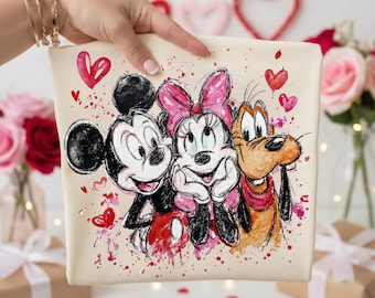 Camiseta retro Mickey Minnie Valentine Comfort Colors®, camiseta Disney Valentines para mujer, camiseta Mickey Minnie Couple, regalo para amantes de Disneyland WDW