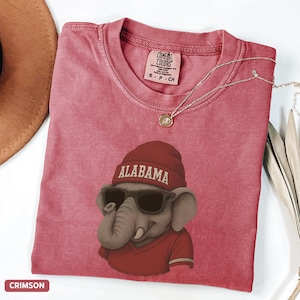 T-shirt Alabama Comfort Colors®, t-shirt esthétique rétro vintage le jour du match, t-shirt mascotte de Bama, chemise de fan de l&#39;Alabama, t-shirt hayon t-shirt unisexe