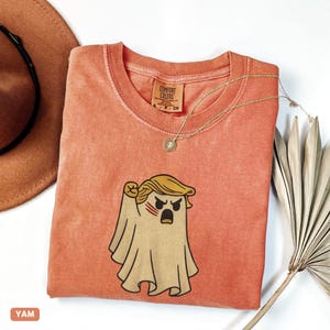 Halloween Trumpkin Comfort Colors® Shirt, Trump Fight Ghost, Republican Halloween Gift, Trump Halloween,  Funny Trump Halloween Shirt