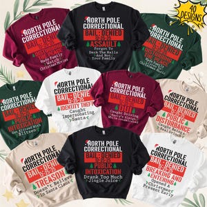 Nordpol-Korrektur-Weihnachts-Sweatshirt, passende Familien-Weihnachtspyjamas, lustiges Gruppen-Weihnachtsgeschenk, passender Weihnachtsfeier-Hoodie