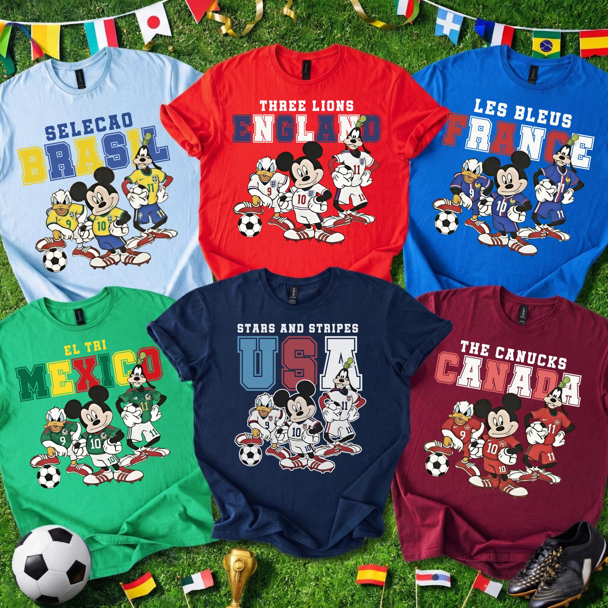 F.C.R.B × DISNEY FOOTBALL CLUB TEE Disney Football Shirt, Mickey and Friends Soccer Tee, Retro