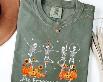 Dancing Skeleton Dry Bones Come Alive Comfort Colors® Shirt, Christian Halloween Shirt, Scripture Shirt, Fall Jesus Shirt, Bible Verse Shirt