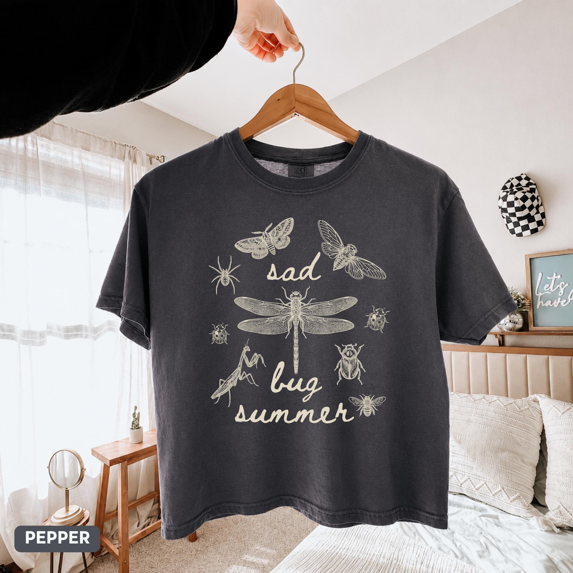 Retro Sad Bug Summer Comfort Colors® Boxy Tee, Bug Shirt