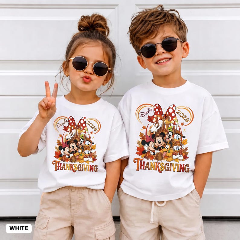 Custom Disney Thanksgiving Family Shirt, Bella Canvas V Neck ...