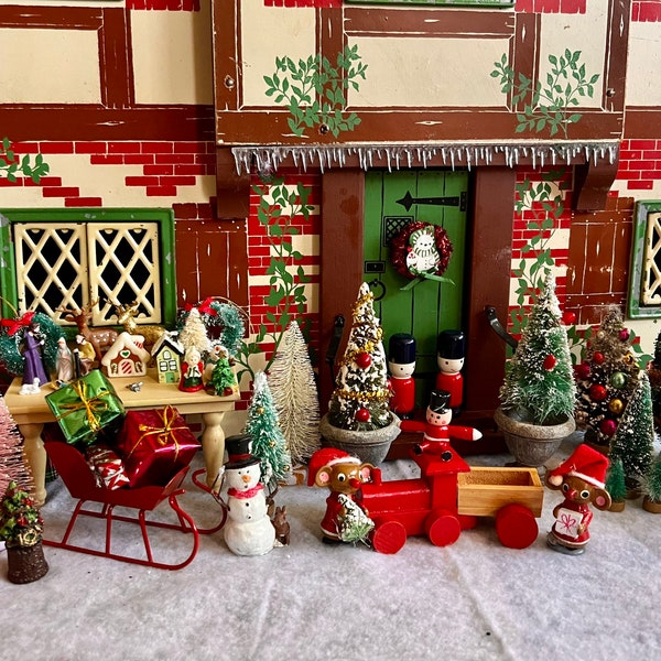 Dollhouse Christmas Etsy