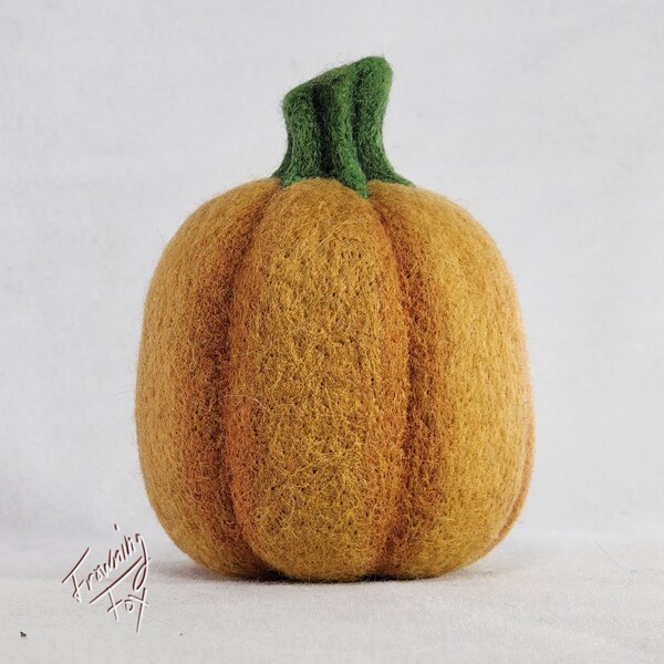Needle Felt Pumpkin Etsy