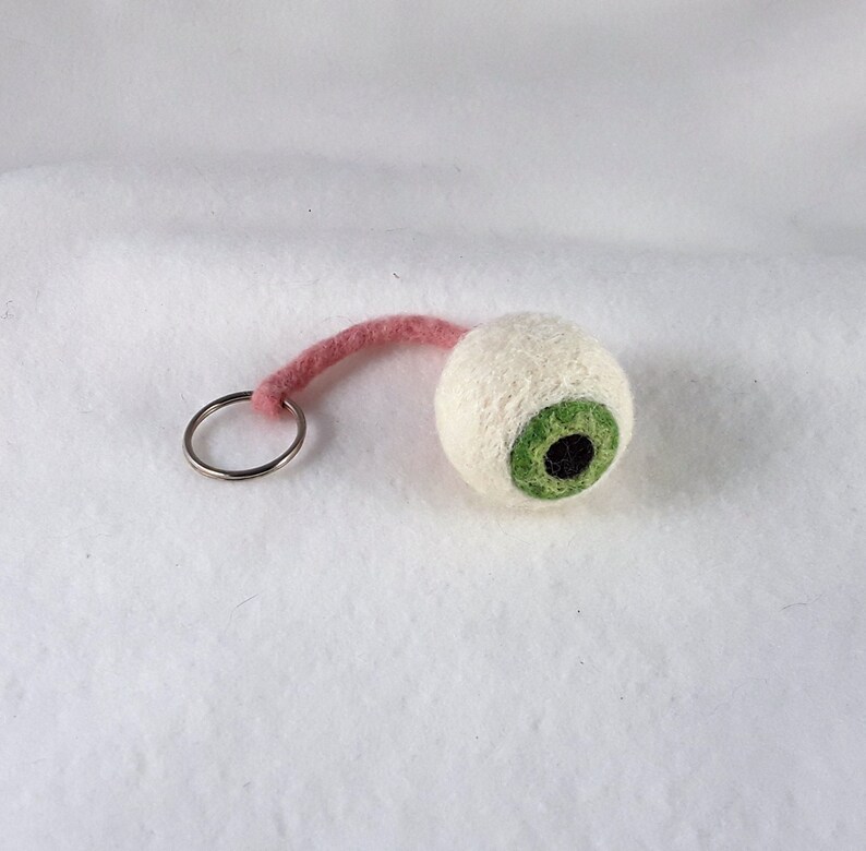 Eyeball Keychain Horror Eye keychain Goth Keychain Goth Etsy