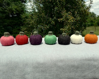 Decorazione zucca di Halloween - Zucche autunnali in feltro colorate