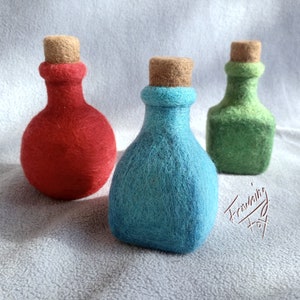 Potion Bottle Props - Needle Felt