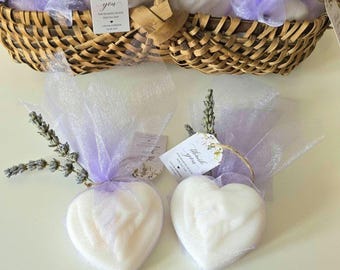 Natürliches Duftwachsherz – Edles Gastgeschenk zur Taufe, Verlobung, Hochzeit oder zum Geburtstag