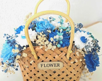 Kerzenkorb in Blumenform Ein edles und handgefertigtes Geschenk Ein einzigartiges Geburtstags- und Dekogeschenk Muttertag