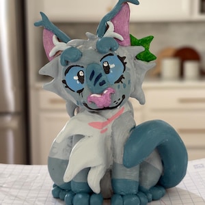 Frostpaw (Dawn) Handmade Clay Figure