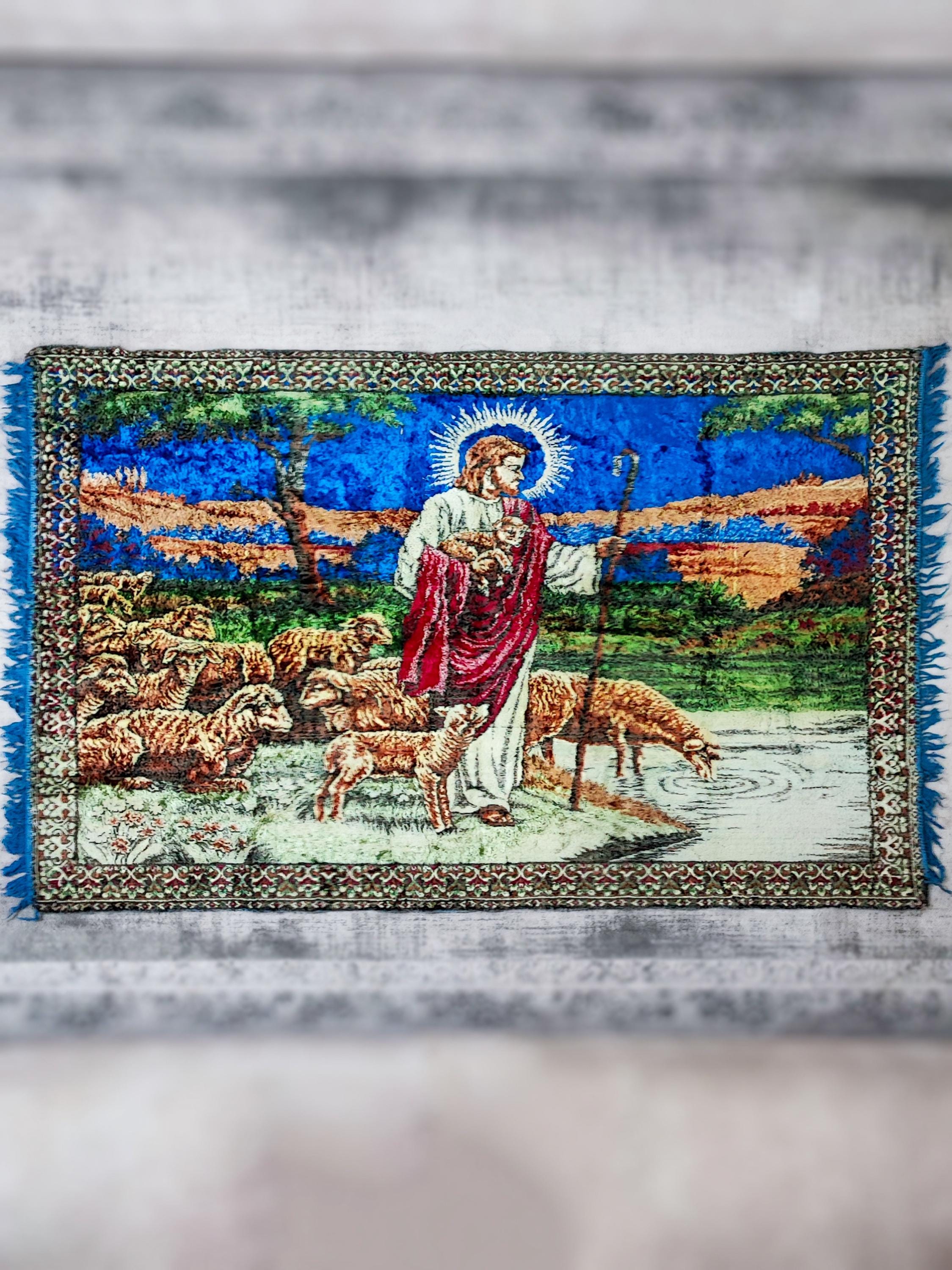 Vintage Jesus Rug - Etsy