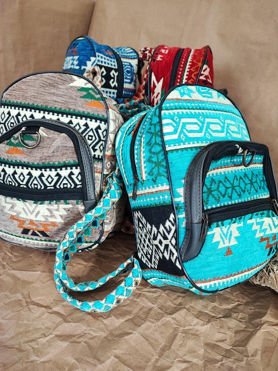 Kilim Back Pack Kilim Backpack Small - Little Istanbul Gifts main image 3