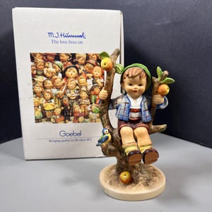 M.I. Hummel &quot;Apple Tree Boy&quot; Figurine by Goebel – TMK-7 with Box