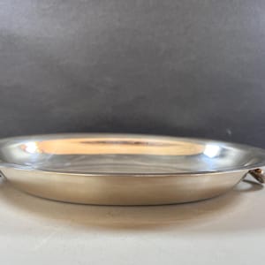 Vintage Silverplate Oval Serving Platter with Handles – 12” – No Maker’s Mark