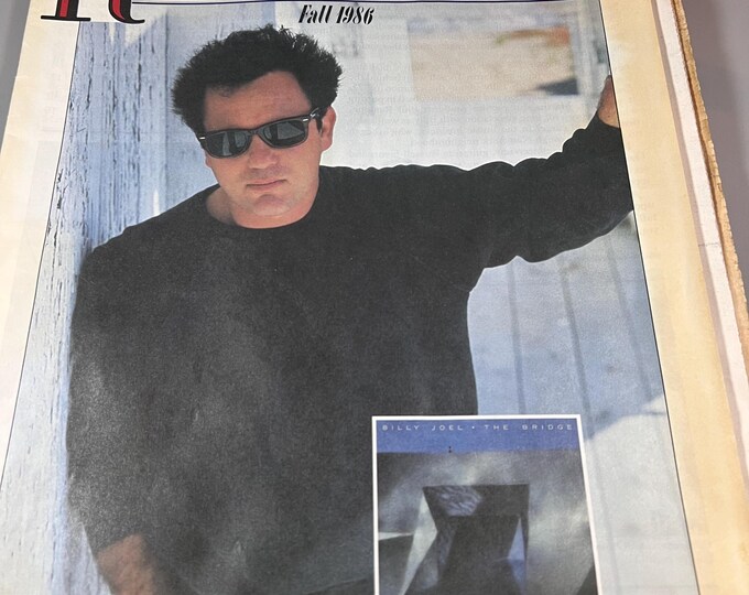 Billy Joel Root Beer Rag Fan Magazine - 1986 the Bridge Tour - Etsy