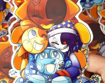 Robot Cuddle Puddle Sticker