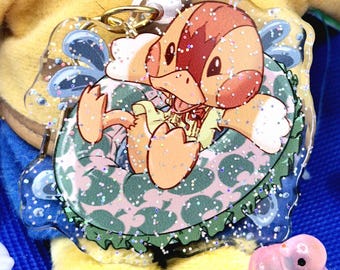 Quack & Splash Glitter Epoxy Charm
