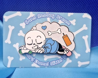 Sans Sock Slumber Enamel Pin