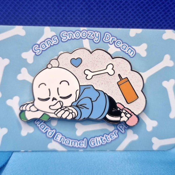 Sans Sock Schlummer Emaille Pin
