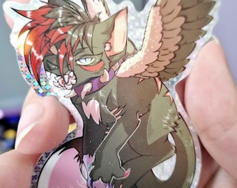 Warrior Cats - Scourge Glitter Sticker