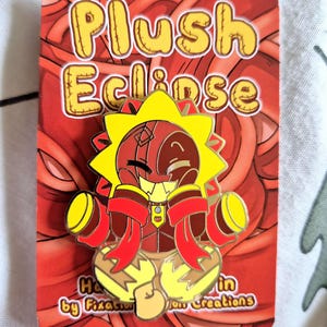 Plush Eclipse Hard Enamel Pin