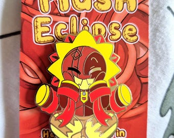 Plush Eclipse Hard Enamel Pin