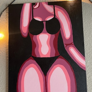 Woman’s Body Acrylic Painting